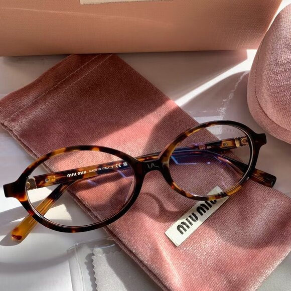 Miu Miu Tortoise Eyeglasses - Picture 1 of 8